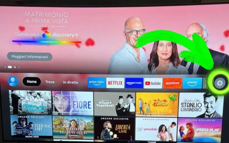 impostazioni firestick tv
